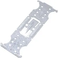 Protektor Kreuzverbinder Flach 100x für UA Profil 50 Stahl Silber - Hochwertiger Kreuzverbinder aus verzinktem Stahl für stabile CD-Profil-Verbindungen. Einfache Montage, flexibel verschiebbar und ideal für abgehängte Decken-Konstruktionen.