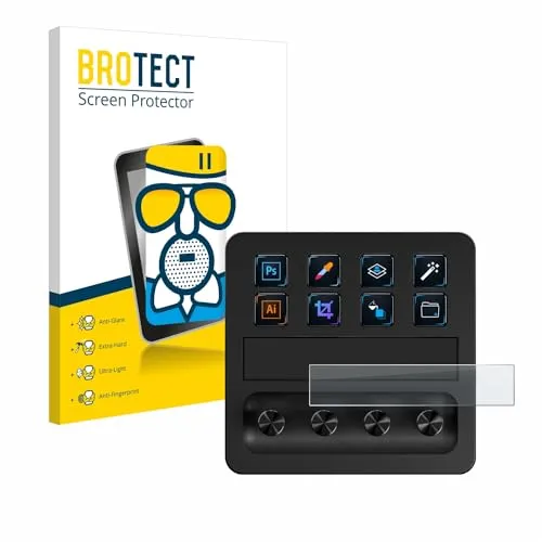 BROTECT Entspiegelungs Schutzglas für Elgato Stream Deck + Schutzfolie Panzer Folie Glas Matt [Extrem Kratzfest 9H, Anti-Reflex, Anti-Fingerprint]