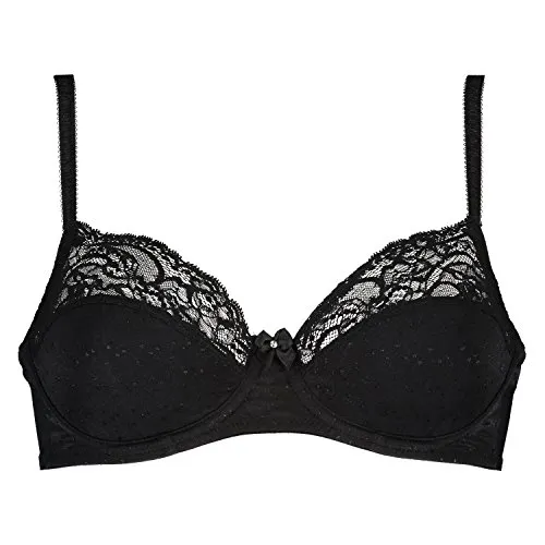 Hunkemöller Bügel-BH Sophie Non-Padded Schwarz 90D - Eleganter Bügel-BH in Schwarz, perfekt für jeden Anlass. Mit einem hohen Tragekomfort und einer optimalen Passform sorgt er für ein sicheres Gefühl den ganzen Tag.