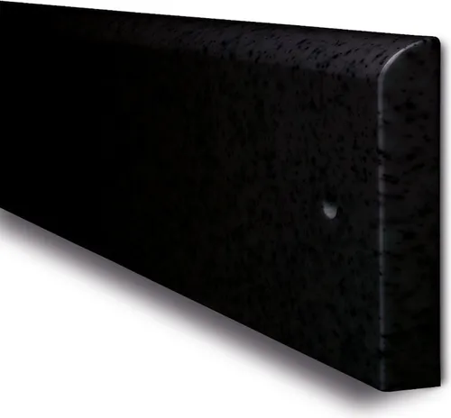 PROREGAL Wand-Schrammschutz aus hochwertigem Polyethylen | Zum Aufdübeln mit 6mm Senkkopfschrauben | HxBxT 15x206x2cm | Form- & Kältebeständig | Schwarz