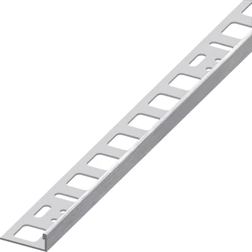 alfer Winkelprofil 1 m, 10 x 21 mm EdelStahl gebürstet edelstahl gebürstet