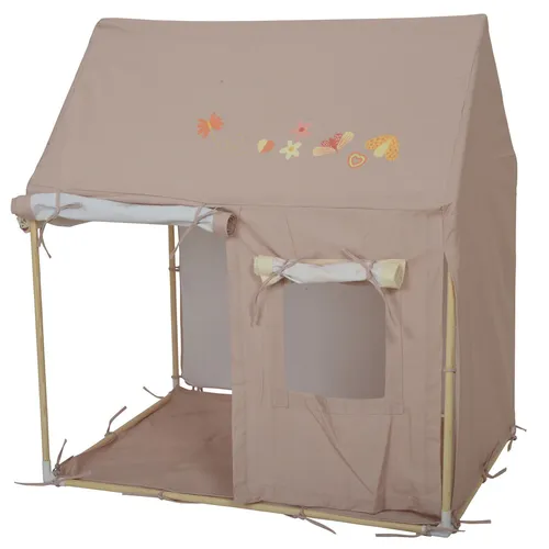 Spielzelt Blume YOKO Spielhaus Kinderspielhaus Hauszelt Zimmerzelt Garten beige