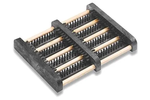 Entrando Schuhabstreifer für außen – robust und rutschfest mit starken Bürsten (27x34 cm) - Vielseitiger Schuhabstreifer für den Außenbereich, ideal zum Reinigen von Schuhen und Stiefeln. Mit starken, robusten Bürsten entfernt er Schmutz effektiv und sorgt für saubere Böden. Langlebig und pflegeleicht für den täglichen Einsatz.