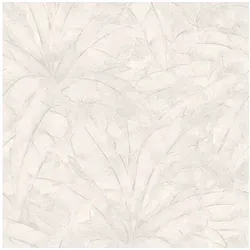 Profhome 369274-GU Natur Tapete Dschungel matt grau silber weiß 5,33 m2