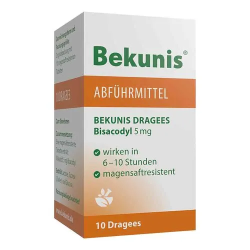 Bekunis Dragees Bisacodyl 5 mg Tabletten magensaftresistent 10 St