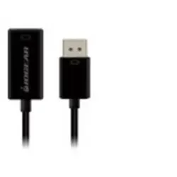 IOGEAR GDPHD4KA - DisplayPort zu HDMI Adapter - Kompatibler 0,086 m Adapter für die Verbindung von DisplayPort zu HDMI, ideal für Bild- und Tonübertragung in hoher Qualität. Perfekt für den Einsatz mit Fernsehern und Monitoren!