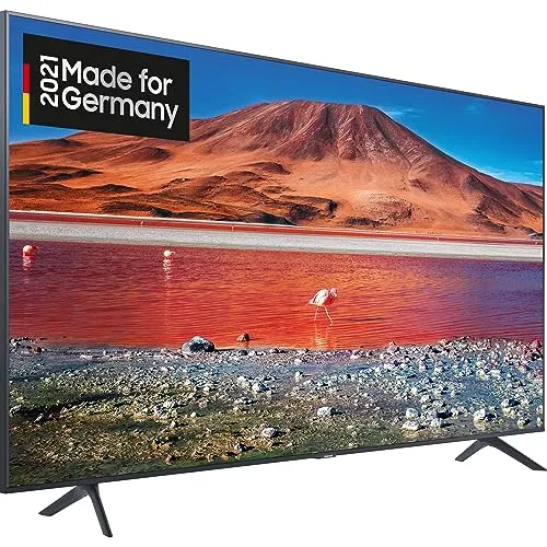 Samsung Crystal UHD 4K TV 43 Zoll - Fernseher mit HDR für spannende Details, Q-Symphony für harmonischen Sound und PurColor für lebensechte Farben – ideal für ein beeindruckendes Seherlebnis.