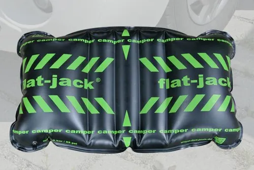Flat-Jack Camper Reifen-Luftkissen 255mm - ideal für Wohnmobil und Wohnwagen, einfach mit Fuß-Pumpe oder Minikompressor aufzupumpen