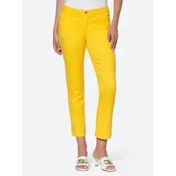 Push-up-Jeans HEINE Damen Gr. 38 sonnengelb - Stylische 7/8-Push-up-Jeans mit Glitzer-Applikation, die einen tollen Po formt und perfekt sitzt. Ideal für trendbewusste Frauen, die Komfort und Stil kombinieren möchten.
