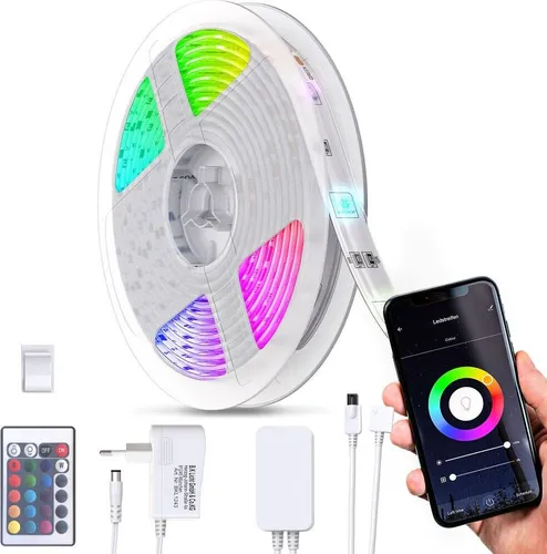 B.K.Licht BKL1243, Universalstreifenleuchte, Ambiente, Ausrichtung, Weiß, Kunststoff, IP20, II