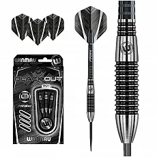 Winmau Blackout Steeldart 1043 - 24 g - Präzise Steeldarts für anspruchsvolle Spieler, ideales Gewicht für optimale Wurfkontrolle und perfekte Treffsicherheit.