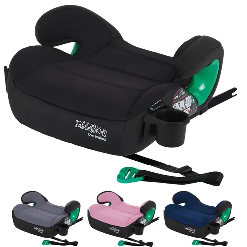 FableKids Autokindersitz Autositz Kinderautositz Kindersitz Isofix Sitzerhöhung ECE R129/03, bis: bis zu 5 Jahre, EU-i-Size Norm: Erfüllt die UN ECE R129/03 Sicherheitsstandards, schwarz