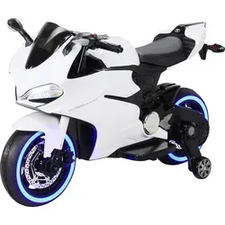 Actionbikes Motors Kinder Motorrad 1299SS - Elektrofahrzeuge - Realistisches Motorrad-Feeling mit Leder-Einzelsitz, Drehgasgriff und Vorwärts-/Rückwärtsgang. Sicher und komfortabel mit Soft Start und Stoßdämpfern für ruckelfreies Fahren.