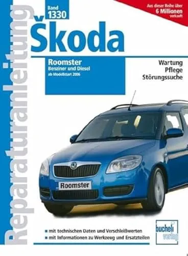 Skoda Roomster Reparaturanleitungen 2006-2011 - Umfassende Reparaturanleitungen für Skoda Roomster, ideal für DIY-Enthusiasten und Werkstätten, um Wartung und Reparaturen effizient durchzuführen.