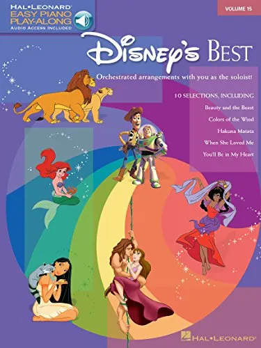 Easy Piano Play-Along Volume 15: Disney's Best (Book & Online Audio): Noten, Lehrmaterial, E-Bundle, Download (Audio) für Klavier (Easy Piano CD Play ... (Easy Piano CD Play Along, 15, Band 15)