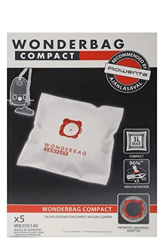 Rowenta WB305140 Staubsaugerbeutel, Wonderbag Compact, Weiß