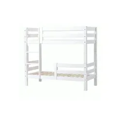 Hoppekids Etagenbett ECO Luxury - Weiß, 84x150 cm - Hochwertiges Etagenbett für Kinder mit Rausfallschutz und umsetzbarer Leiter. Perfekt für platzsparendes Wohnen im Kinderzimmer.