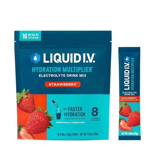 Liquid I.V. Erdbeer 16 Sticks Hydrationsmultiplikator