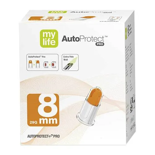 Mylife Autoprotect Pro Sich.-Pen-Nadeln 8 mm 29 G Kanüle 100 St