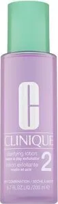 CLINIQUE 3-Phasen-Systempflege Clarifying Lotion 2 - Gesichtslotion 200 ml - Gesichtspflege mit sanft exfolierender Wirkung, ideal für trockene und Mischhaut für ein glattes, strahlendes Hautbild.