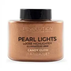 MAKE UP REVOLUTION Highlighter Pearl Lights Loser Highlighter Puder Candy Glow 25 g