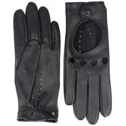 Roeckl Damen Young Driver Handschuhe, Schwarz (Black 000), 7 - Elegante Damenhandschuhe aus feinstem Haarschaf Nappaleder, ungefüttert für optimalen Tragekomfort und Stil.