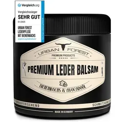 Urban Forest Lederbalsam - Premium Pflege für Glattleder - Haushaltsreinigung: Hochwertiger Lederbalsam mit Bienenwachs und Avocado-Öl, schützt vor Austrocknung und Rissbildung, ideal für Möbel, Bekleidung und Autositze.