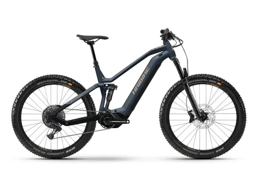 Haibike AllTrail 6 Fully MTB E-Bike 27,5" - E-Bike mit 720Wh Akku und Yamaha PW-S2 Antrieb für kraftvolle Unterstützung bei Anstiegen. Ideal für Trails und Touren mit 140 mm Federung und Shimano 4-Kolben-Bremsen.