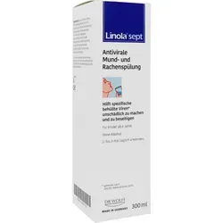 Linola Sept Mund- Und Rachenspülung - Mundspülung mit antiviraler Wirkung, die behüllte Viren effektiv unschädlich macht und ideal für den täglichen Gebrauch ist.