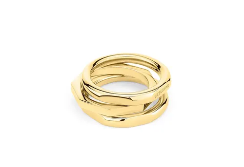 Liebeskind Berlin Ring-Set LJ-1496-R-58 IP Gold - Ringe für Damen, elegantes Edelstahl-Design in IP Gold, perfekt kombinierbar und ein ideales Geschenk für jeden Anlass.