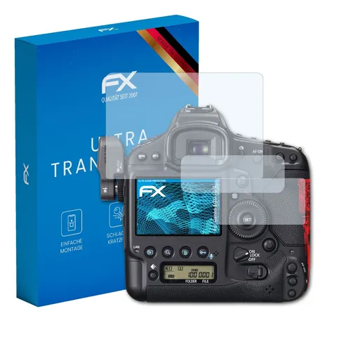 atFoliX 3x Displayschutzfolie für Canon EOS 1D X Schutzfolie klar Folie