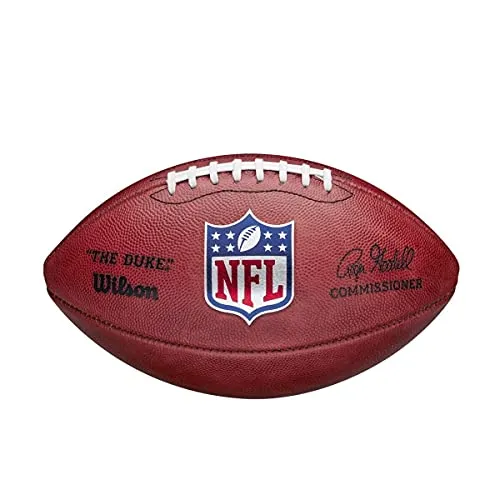 Wilson American Football NFL The Duke - Offizielle NFL-Größe, Horween-Leder - Lizensierte Footballs, hochwertiger Game Ball aus erstklassigem Horween-Leder für optimalen Grip und Spielgefühl.