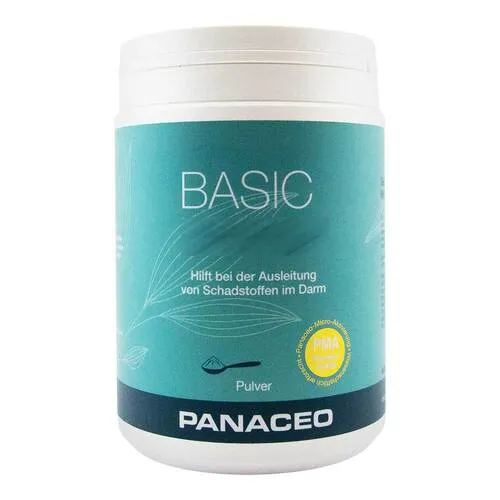 Panaceo Basic Detox Pulver - Arzneimittel zur gezielten Darmreinigung mit PMA-Zeolith®, der Schadstoffe wie Blei und Arsen bindet und das Wohlbefinden steigert.