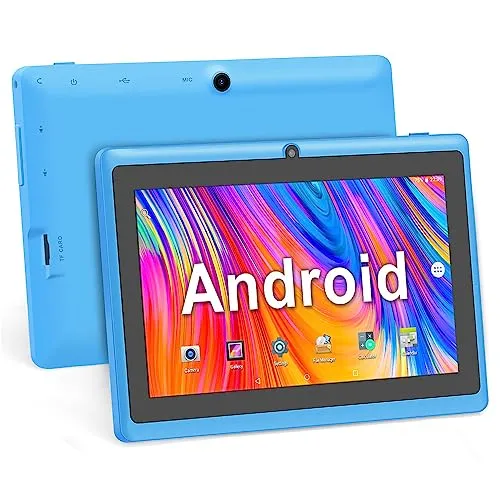 Haehne 7 Zoll Tablet PC - Android 5.0, Quad Core für Unterhaltung und Lernen - Kompakter 7 Zoll Tablet PC mit Quad-Core-Prozessor, ideal für Kinder und Erwachsene. Genießen Sie schnelles Surfen und Multimedia mit Dual-Kameras und Android 5.0.