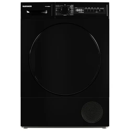 Telefunken T-11-400-B Kondenstrockner - 7kg, 15 Programme, Knitterschutz und Startzeitvorwahl für optimale Trocknungsergebnisse