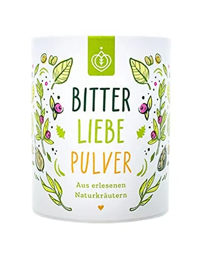 BitterLiebe® Bitterstoffe Pulver 100g mit Ingwer und Kurkuma - Vielseitiges Smoothie Pulver aus Bitterkräutern, ideal für kreative Rezepte und eine geschmackvolle Ergänzung in der Küche.