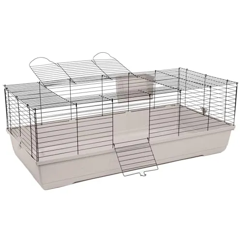 PETGARD Kleintierkäfig COSMO für Kaninchen und Meerschweinchen - Käfig für Kleintiere mit großzügigen Maßen von 118 x 60 x 42 cm, ideal für artgerechte Haltung und tägliche Bewegung.