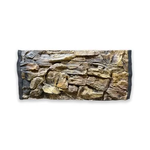 Aquarium 3D Rückwand Aquariumrückwand Rock 100x50cm Felsnachbildung Malawi Stein