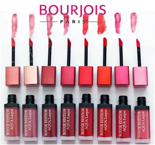 BOURJOIS Lippenstift Rot Ausgabe Aqua Lack 05 Red My Lippen Neu