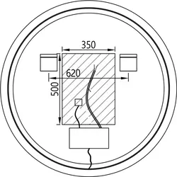 LED Badspiegel 8232-2.0 - Runder Spiegel mit Aluminiumrahmen und Digitaluhr - Runder LED Badspiegel 8232-2.0 mit Anti-Beschlag-Funktion und wählbarer Größe. Integrierte LED-Beleuchtung mit Warm-/Kaltlichteinstellung für optimale Sicht. Perfekt für Ihr Badezimmer!