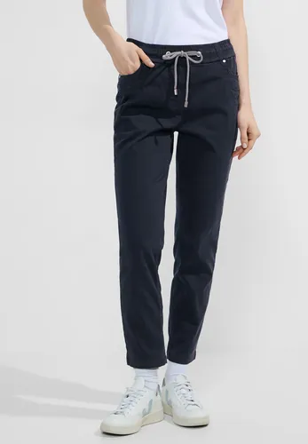 Cecil Damen Universal Blue XXL - Damen-Hosen mit entspanntem Casual Fit, Tunnelzug und Taschen für zusätzlichen Komfort. Middle Waist und Slim Legs sorgen für einen bequemen, vielseitigen Look.