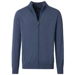 CASAMODA Strickjacke Uni - Strickjacke für Herren aus reiner Pima-Baumwolle, mit normaler Passform und Stehkragen für ein besonders weiches Tragegefühl und vielseitige Kombinationsmöglichkeiten.