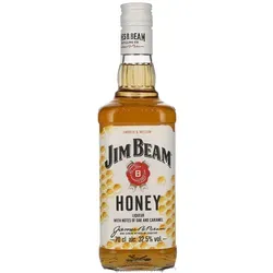 Jim Beam Honey Liqueur 32,5% Vol. 0,7l - Likör & Kräuterschnaps, verfeinert mit echtem Honig für ein süßes und vollmundiges Geschmackserlebnis, ideal für Bourbon-Liebhaber und Neulinge.