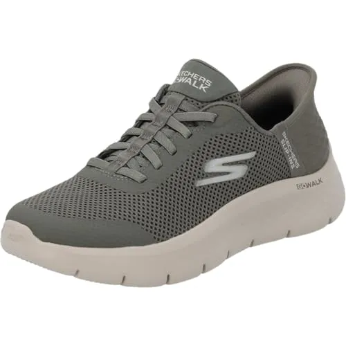 Skechers Damen Schnürer in Grün, Größe 36 - Sneaker mit elastischer Schnürung und Memory-Foam für maximalen Komfort, ideal für den Alltag. Modisches Design in Oliv, perfekt für aktive Frauen.