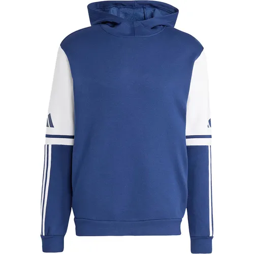 adidas Herren SQUADRA25 Sweat Hoody, Team Navy Blue 2/White, L - Sweatshirt für Herren, regulär geschnitten und aus 70% recycelten Materialien gefertigt, ideal für umweltbewusste Sportler.
