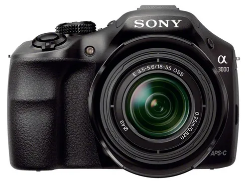 Sony Alpha A3000 Kit 18-55mm - Spiegelreflex- & Systemkamera mit 20,1 MP Exmor® CMOS Sensor, ideal für Hobbyfotografen, die kreative Fotografie mit hochwertigen Bildern und vielseitigen Aufnahmeformaten erleben möchten.