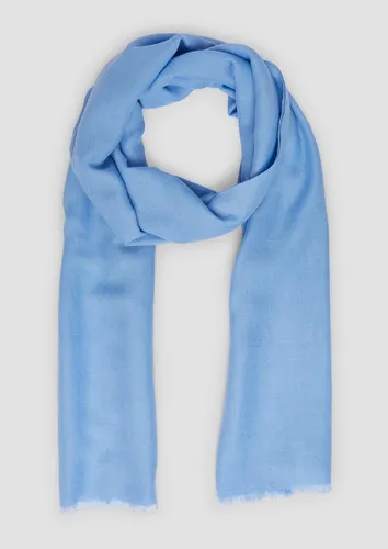 s.Oliver Schal Tuch, Leichter Viskoseschal in Blau - Eleganter, leichter Schal aus Viskosemix für vielseitige Stylings. Ideal für jeden Anlass und angenehm zu tragen.