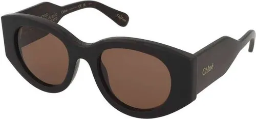 Chloé CH0251S Damen-Sonnenbrille Vollrand Oval Acetat-Gestell, braun
