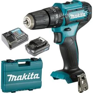 Makita HP333DSAX1 Akku-Schlagbohrschrauber - 12V mit 2 Akkus und Koffer, kraftvoll, drehzahlregelbar und mit LED-Beleuchtung