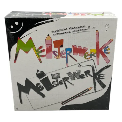 Identik Asmodee Meisterwerke Gesellschaftsspiel Zeichnen Spiel Kritzel 3+Spieler